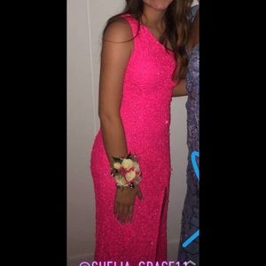 Sherri Hill Hot Pink Dress